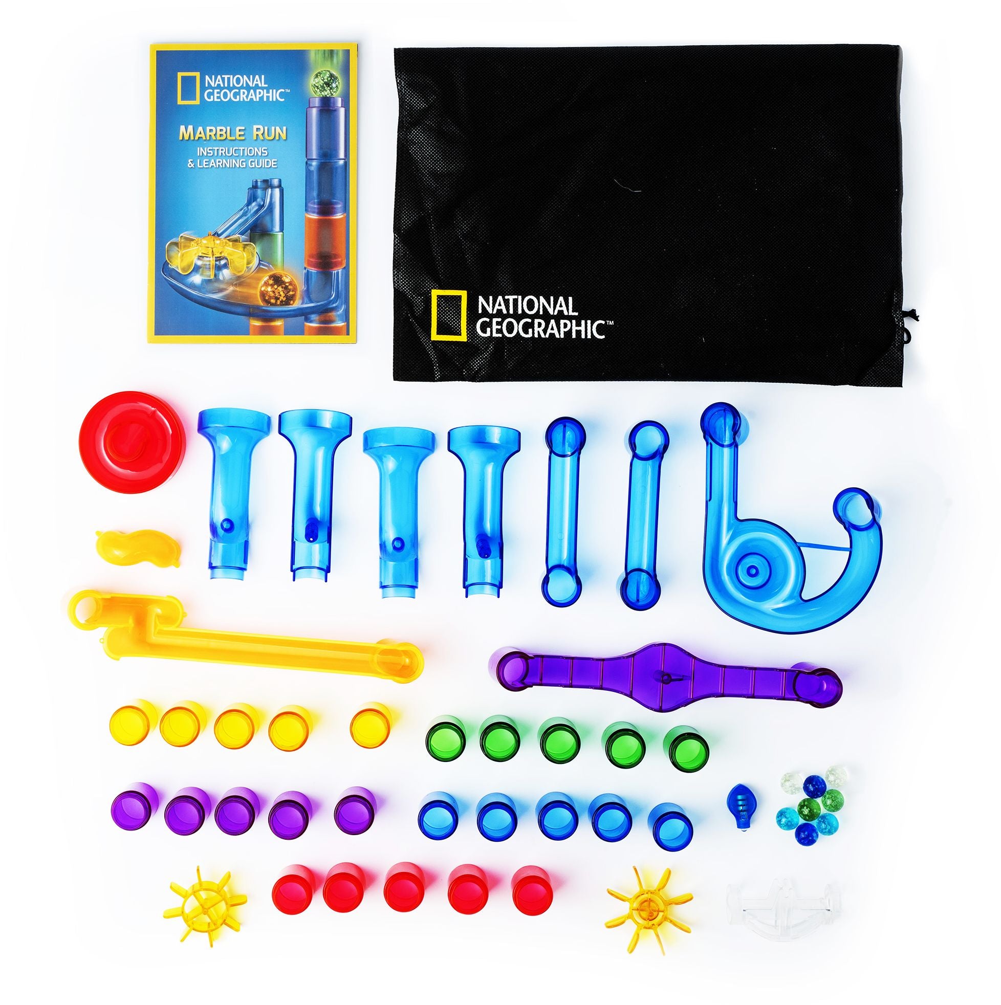 National Geographic Glow-in-the-Dark Marble Run 50 piece