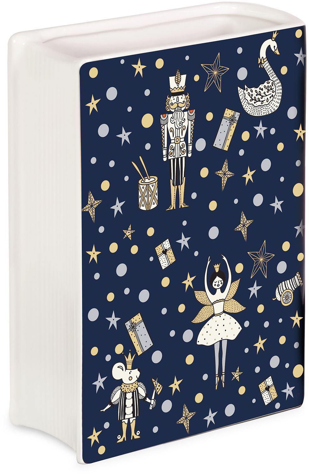 Nutcracker Book Vase, Small