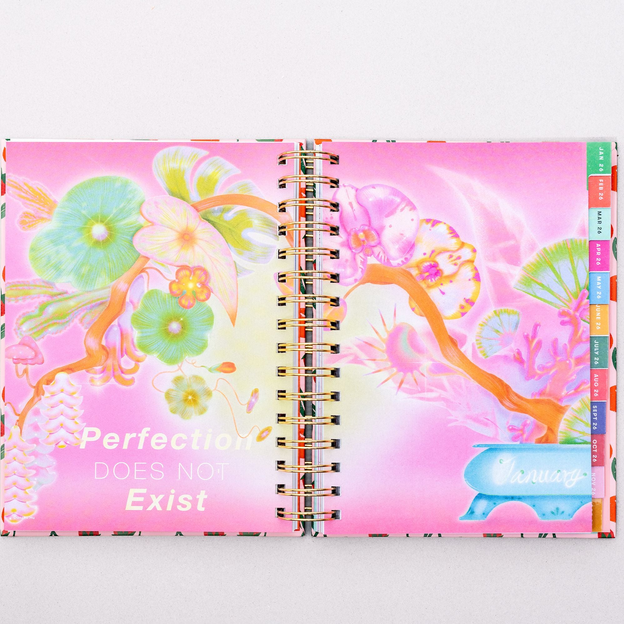 2025-2026 17 Month Medium Planner, Cherries and Strawberries