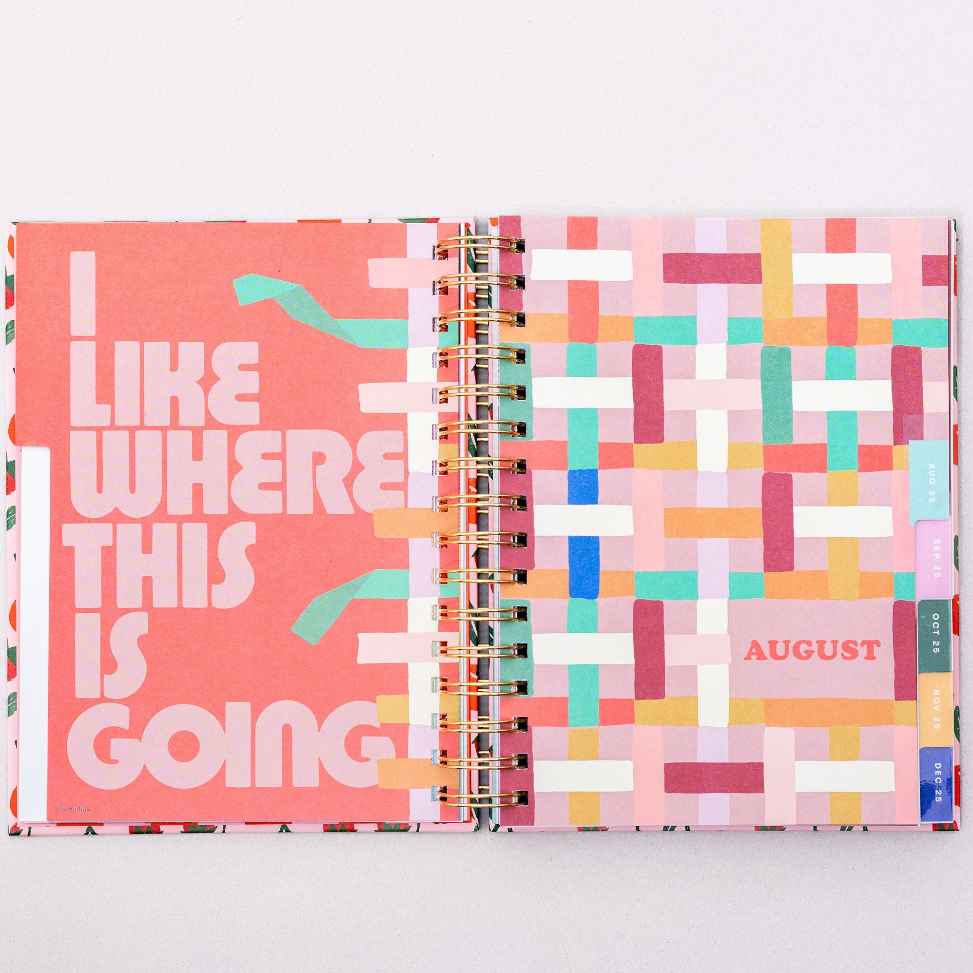 2025-2026 17 Month Medium Planner, Cherries and Strawberries