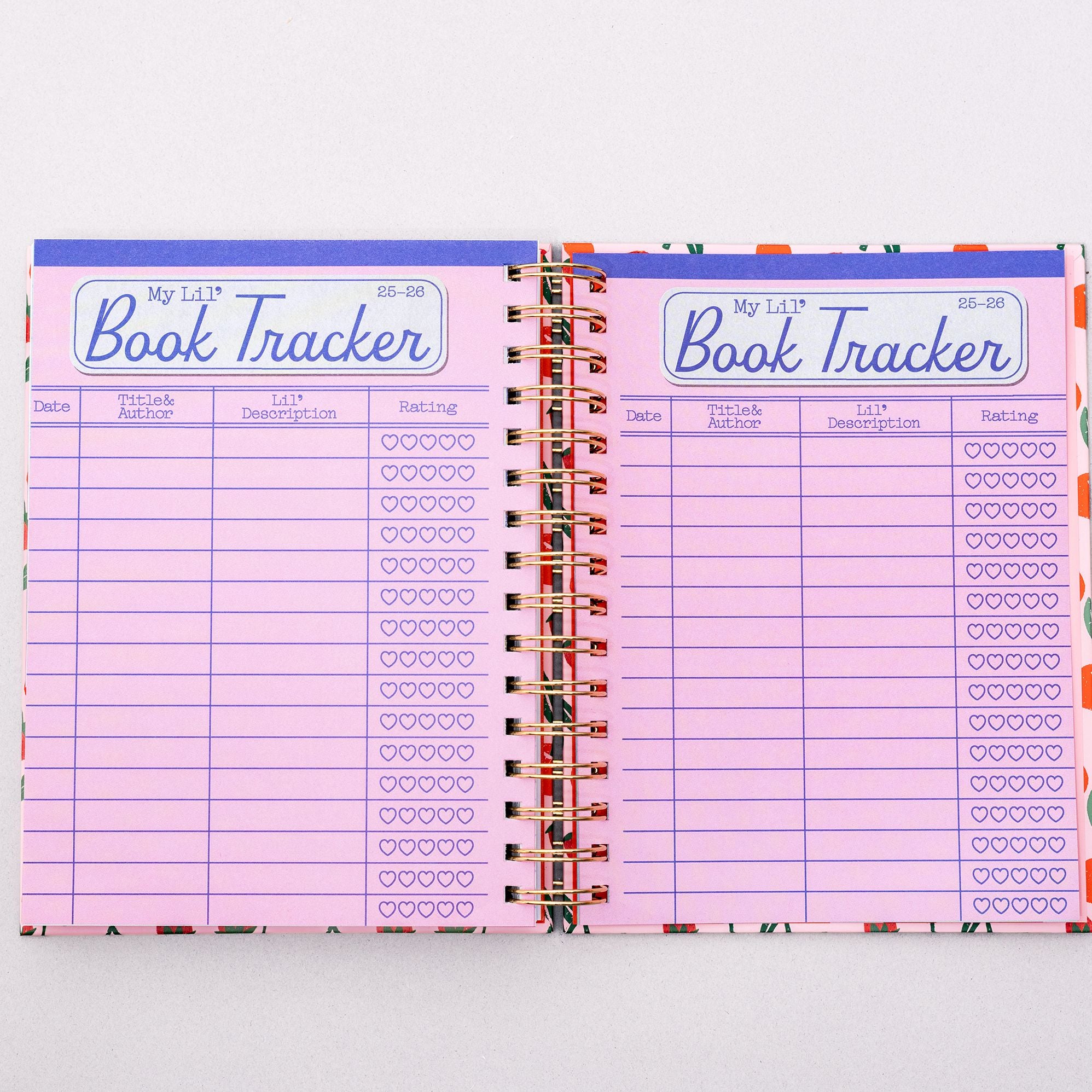 2025-2026 17 Month Medium Planner, Cherries and Strawberries