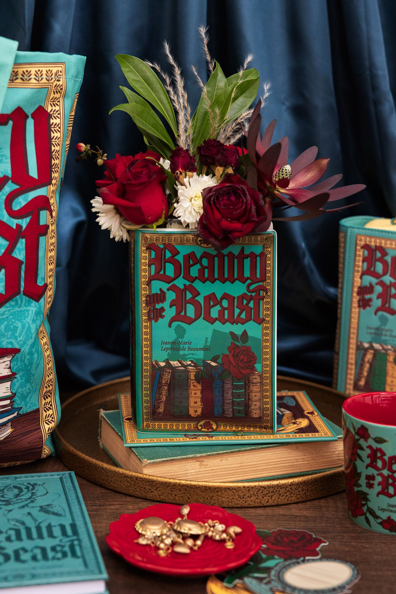 Large Book Vase, Beauty and the Beast