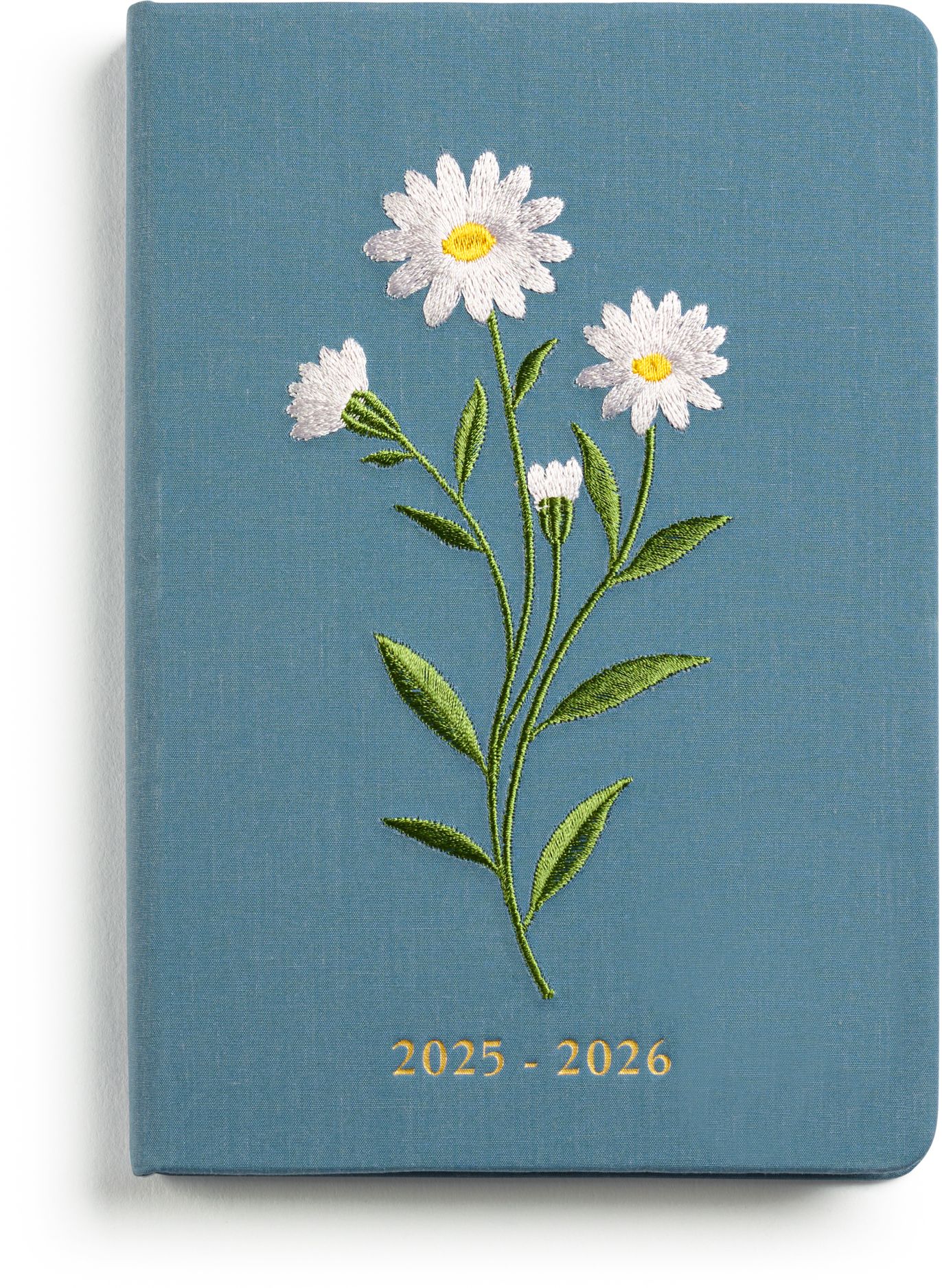 2025-2026 Linen Bound Daisies 18-Month Planner