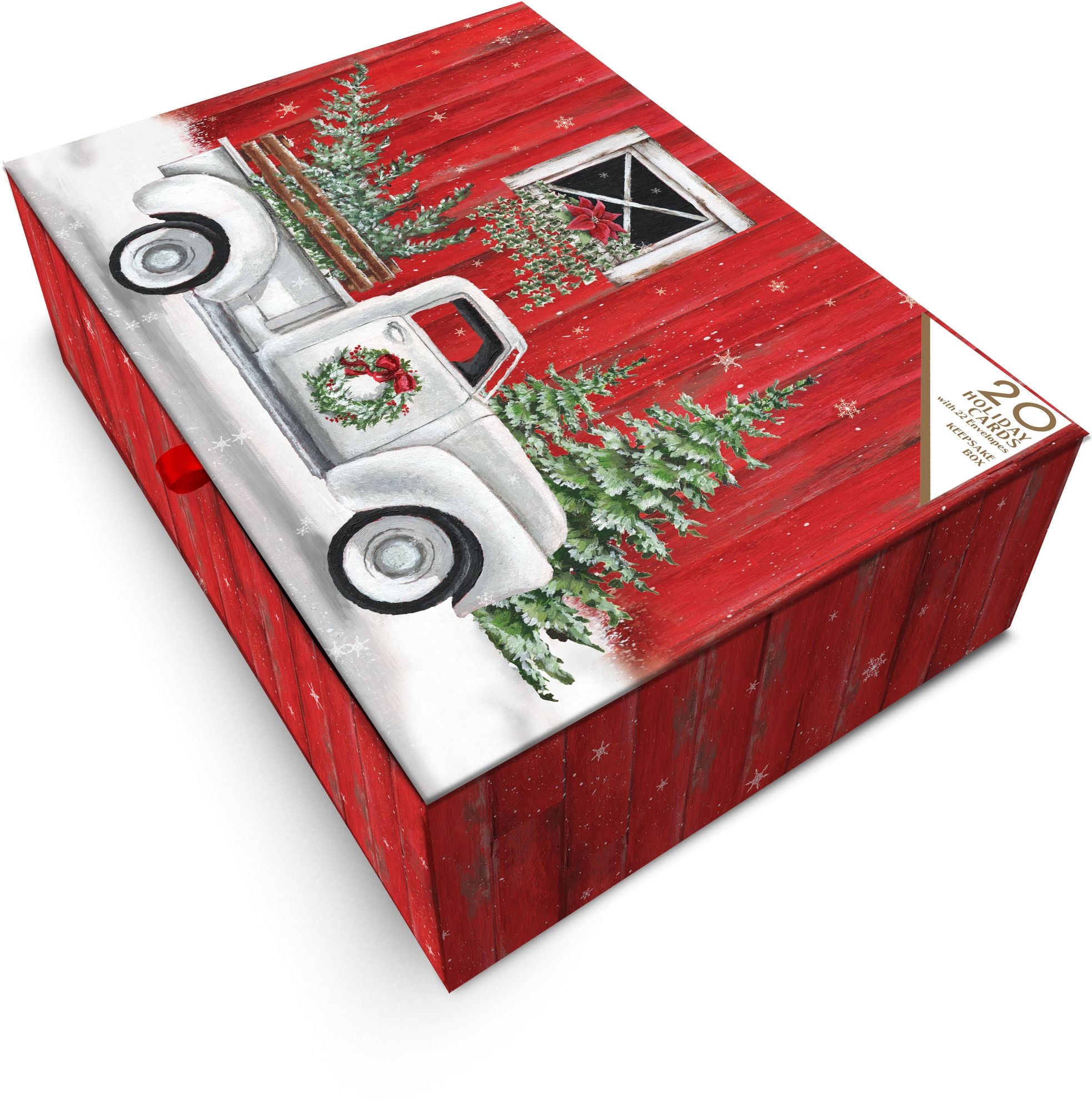 Country Christmas Barn Holiday Boxed Cards