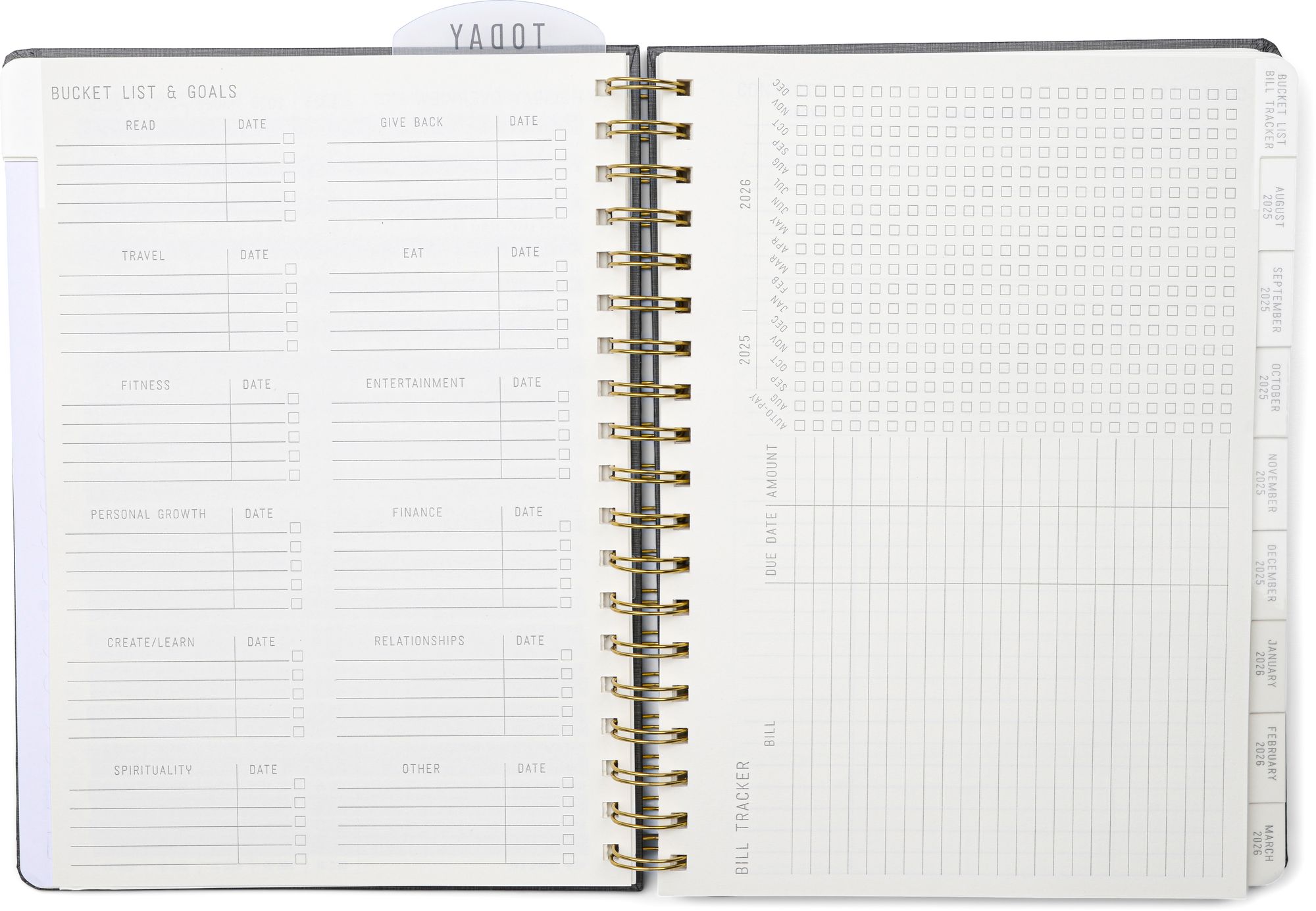 2025-2026 Charcoal Standard Issue 7.5" x 10" Weekly Planner