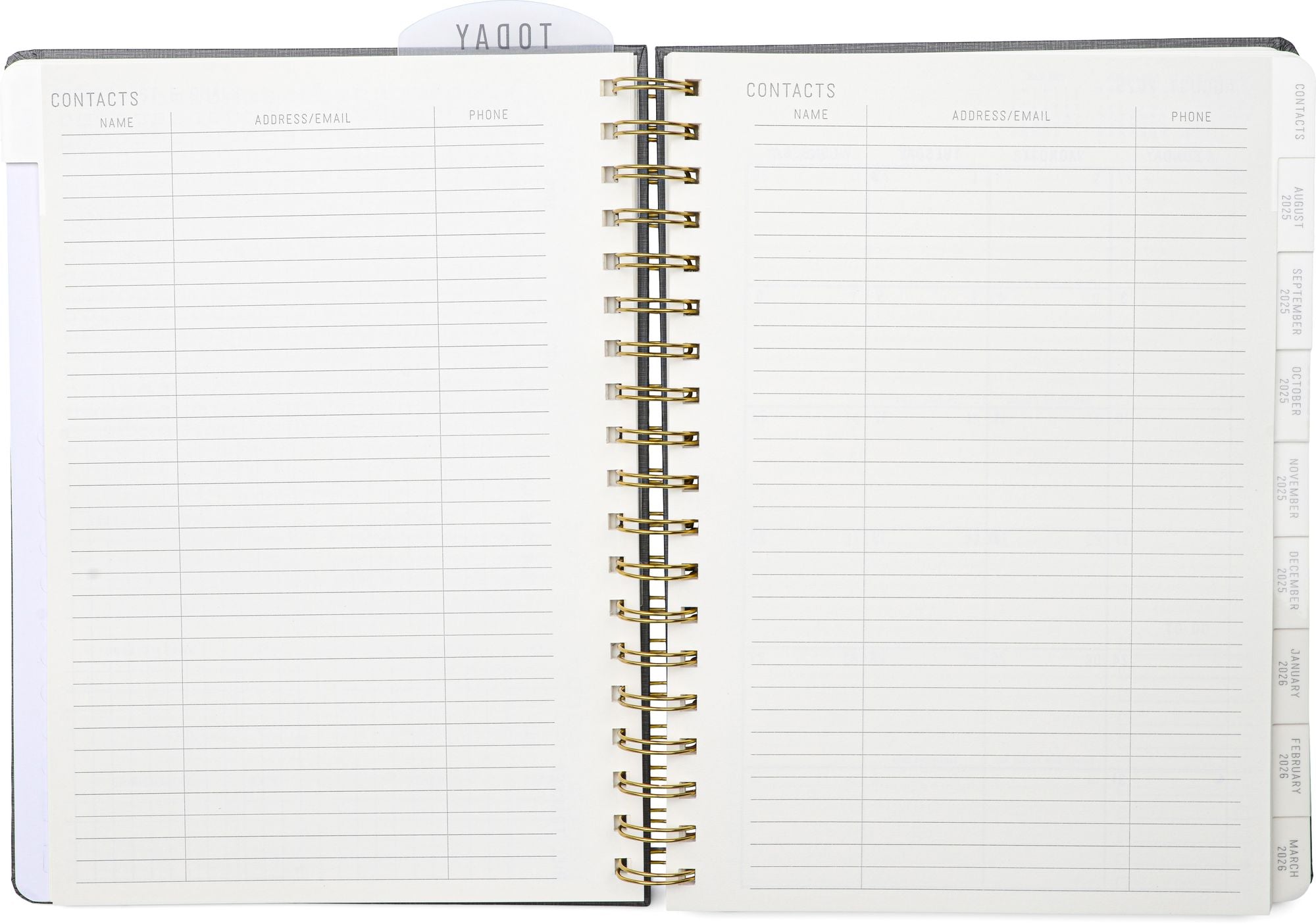 2025-2026 Charcoal Standard Issue 7.5" x 10" Weekly Planner