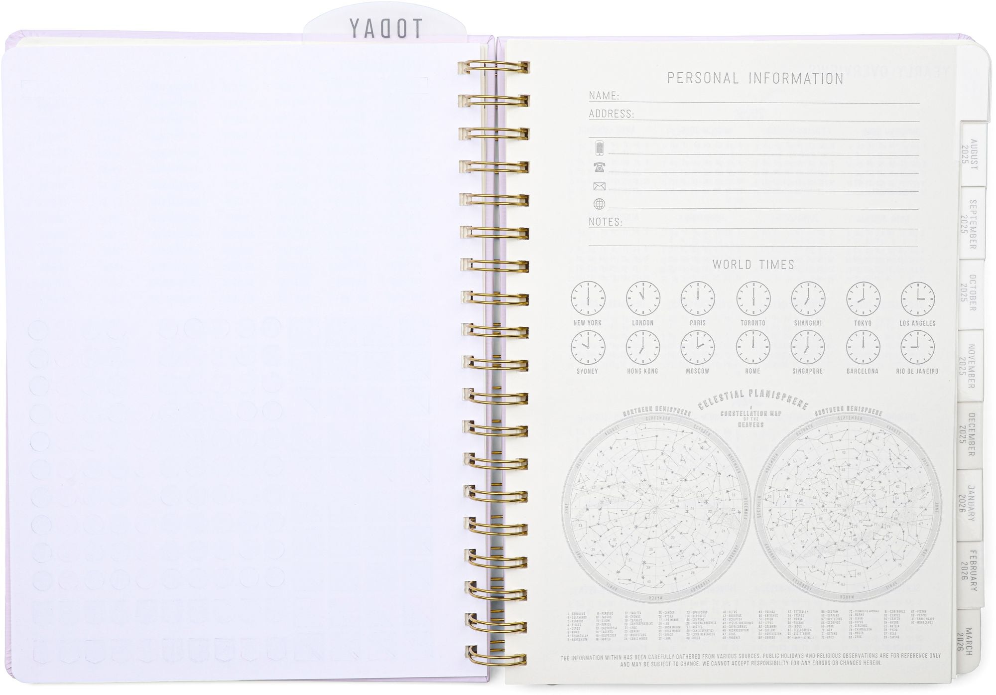 2025-2026 Lavender Standard Issue 7.5' x 10" Weekly Planner