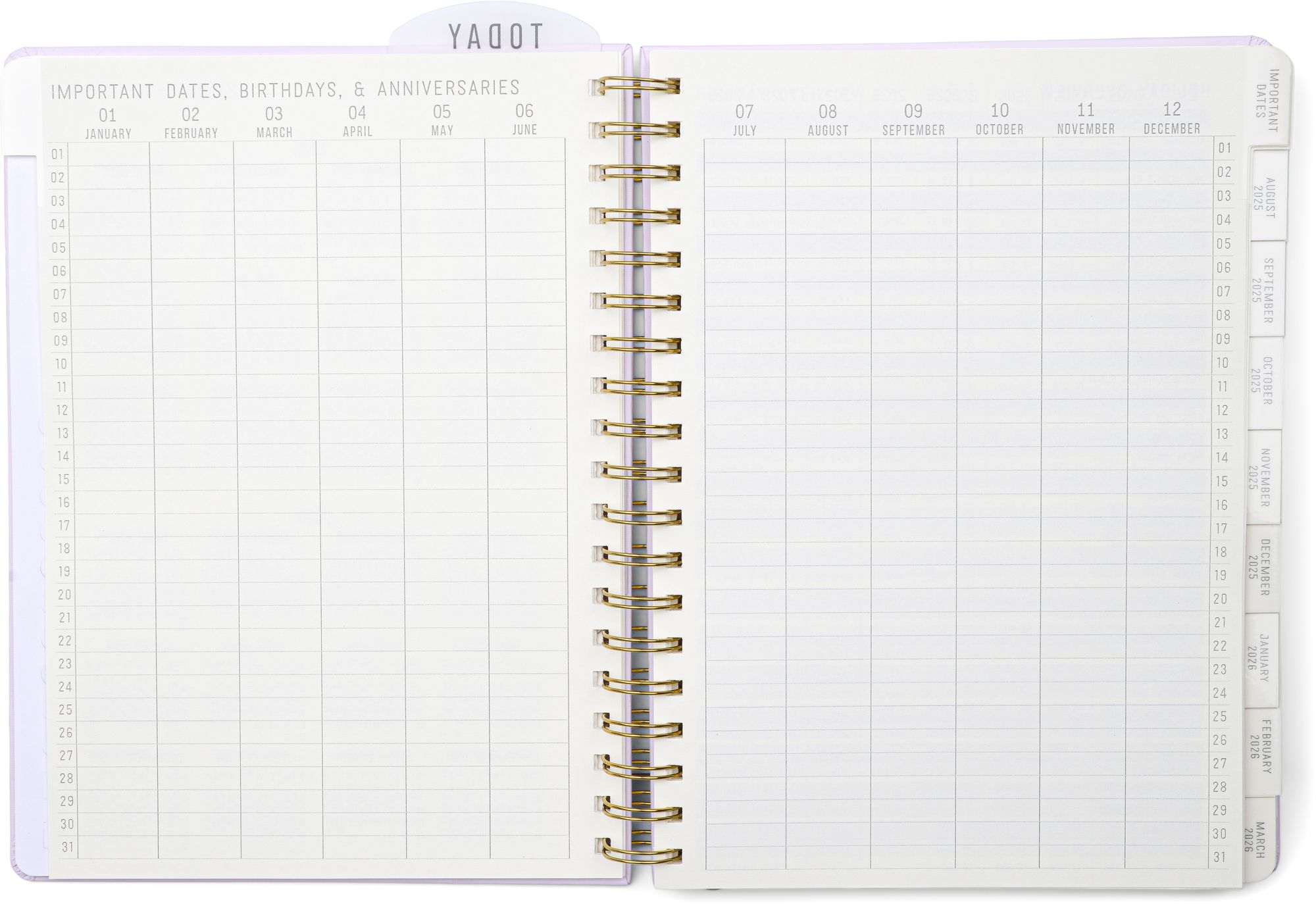 2025-2026 Lavender Standard Issue 7.5' x 10" Weekly Planner