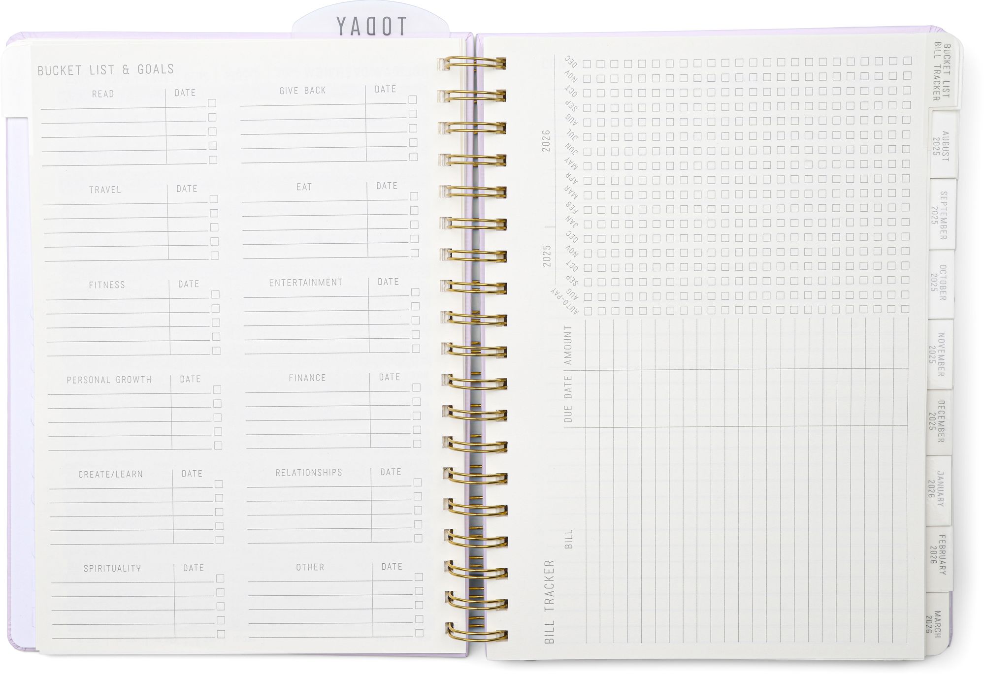 2025-2026 Lavender Standard Issue 7.5' x 10" Weekly Planner