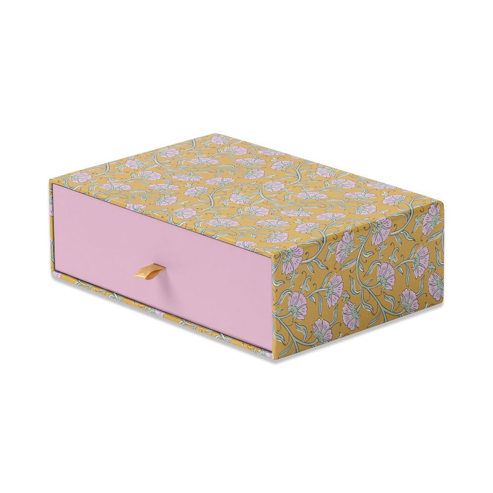 Vintage Floral Scalloped Notecard Set