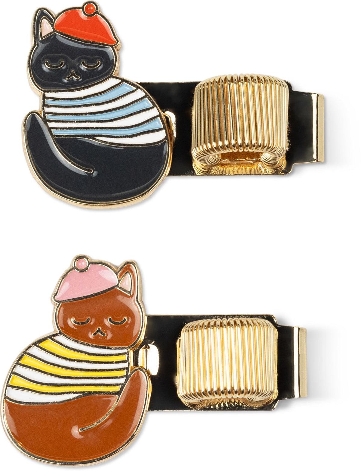 French Cats Pen Clips S/2