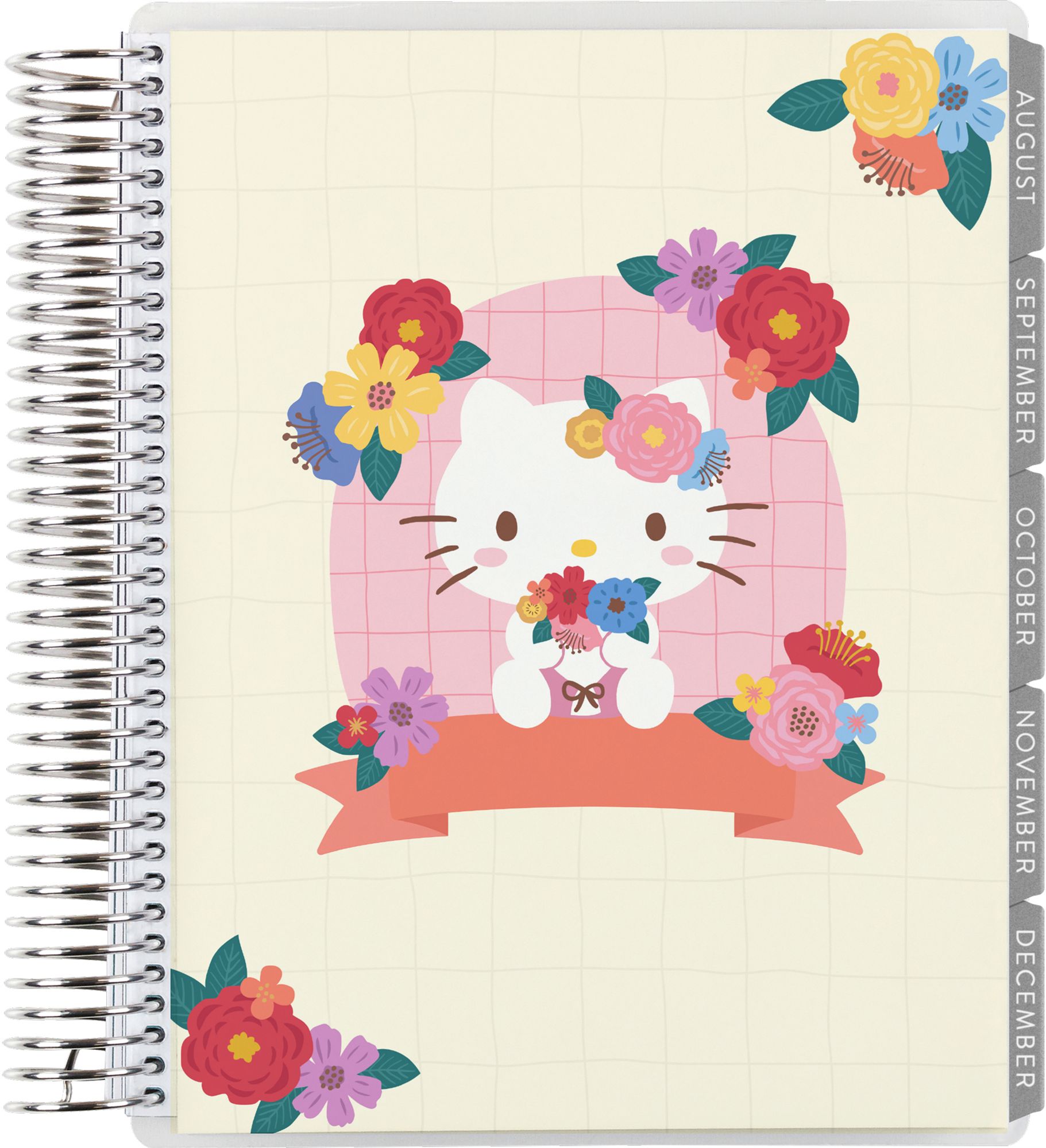 2025-2026 Erin Condren Hello Kitty Blushing Bouquet Planner