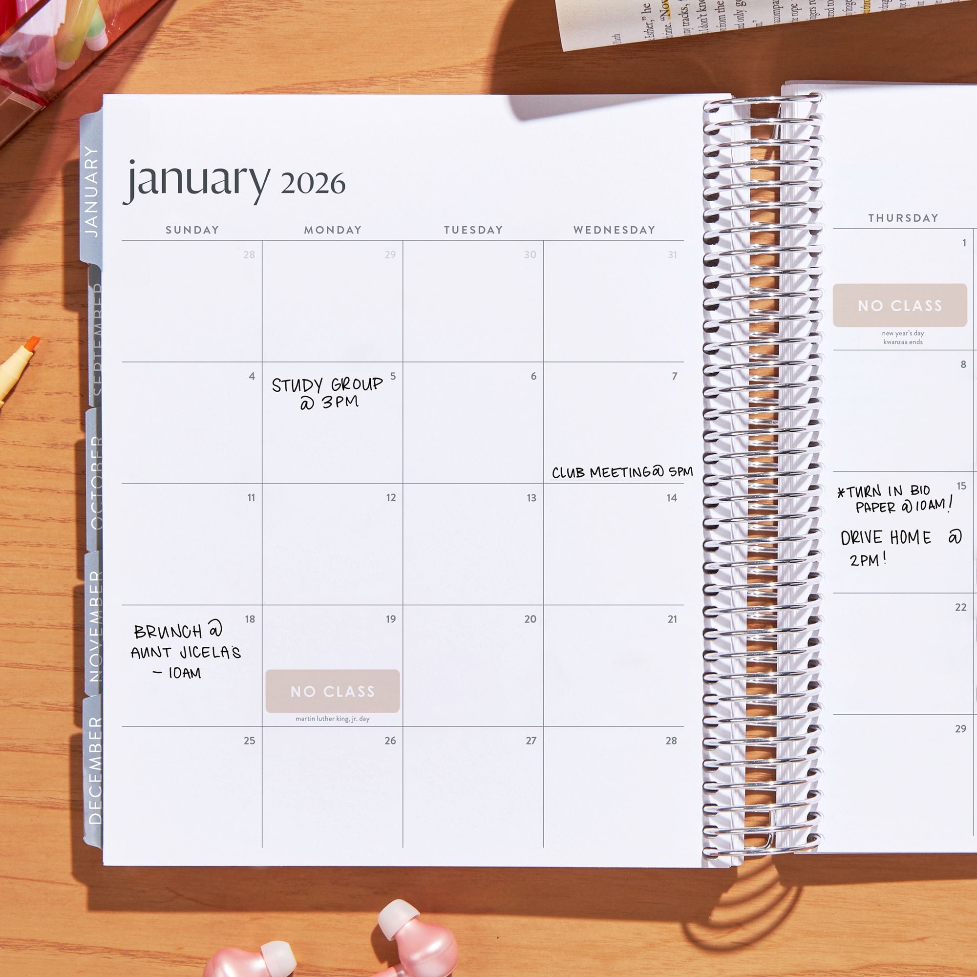 2025-2026 Erin Condren Hello Kitty Blushing Bouquet Planner