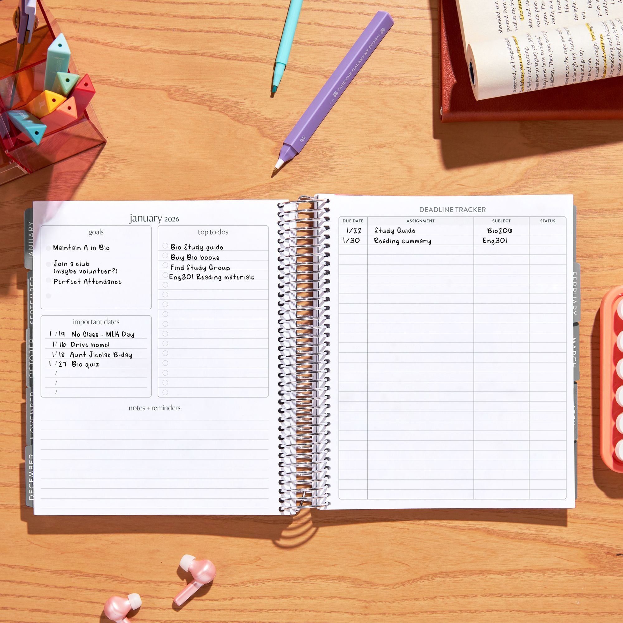 2025-2026 Erin Condren Hello Kitty Blushing Bouquet Planner