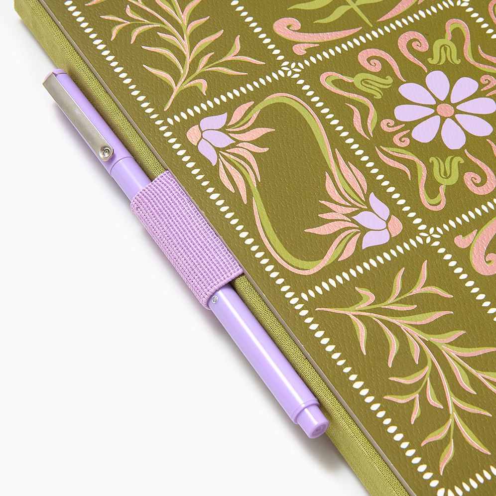 Paper Wasp Floral Tile Coptic - Limited Edition