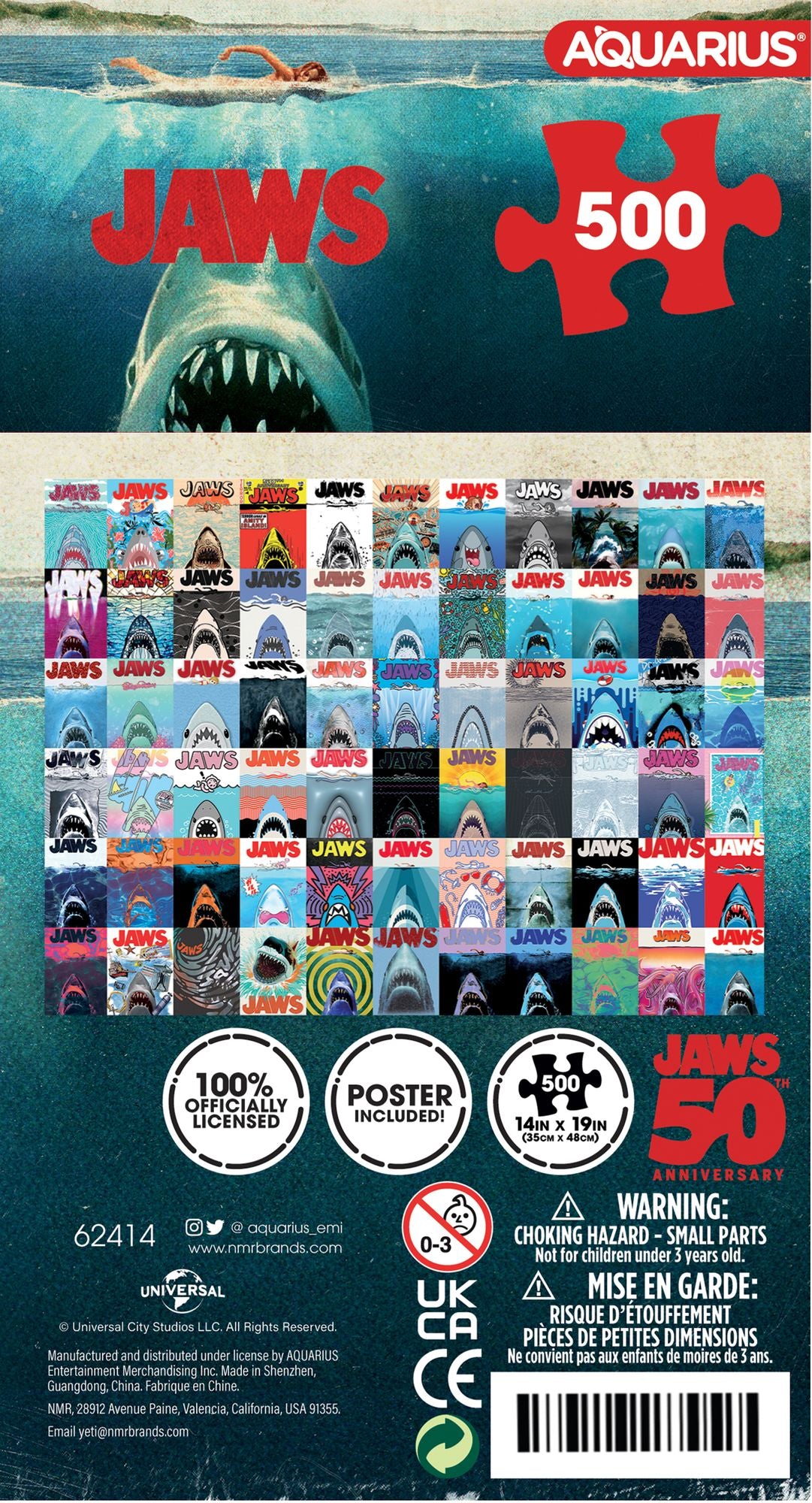 Jaws Poster 500 Piece Puzzle