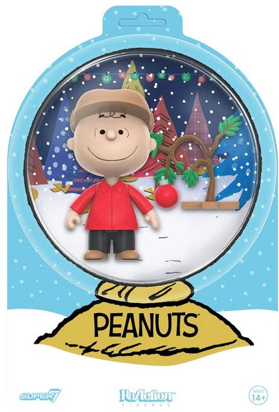 Peanuts ReAction Figures - Charlie Brown and Sad Tree (Snow Globe Card Back)
