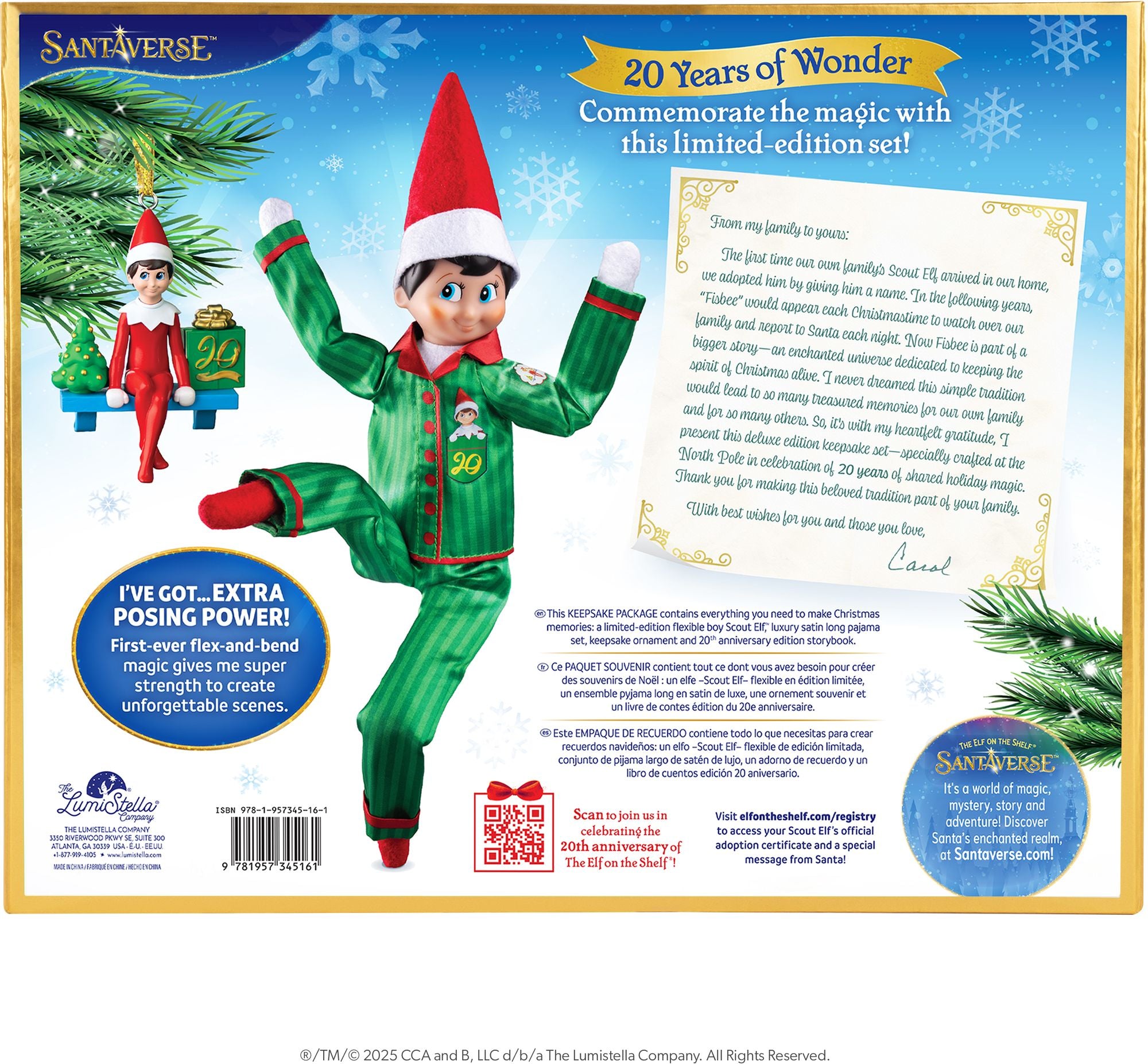 The Elf on the Shelf® Ltd 20th Anniversary, Blue-Eyed Boy