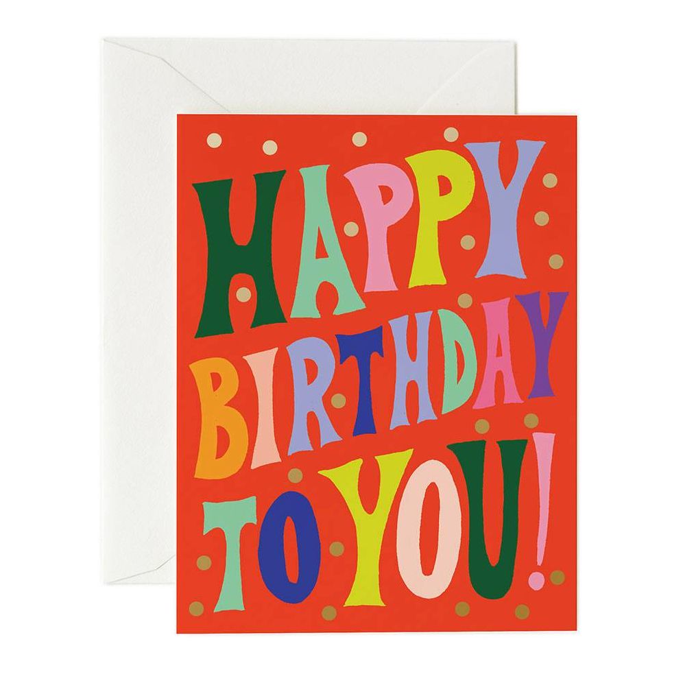 Groovy Birthday Card