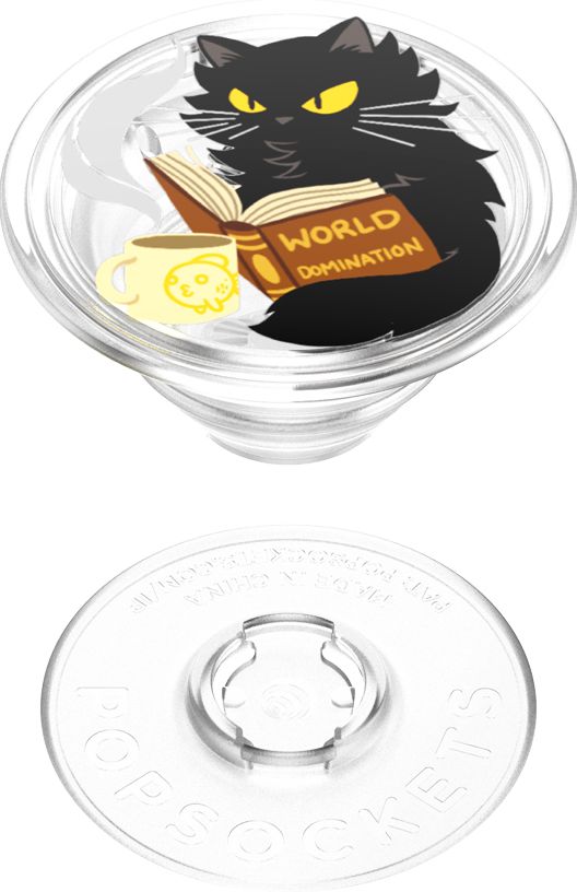 PopSocket PLT-World Domination Cat - Clear