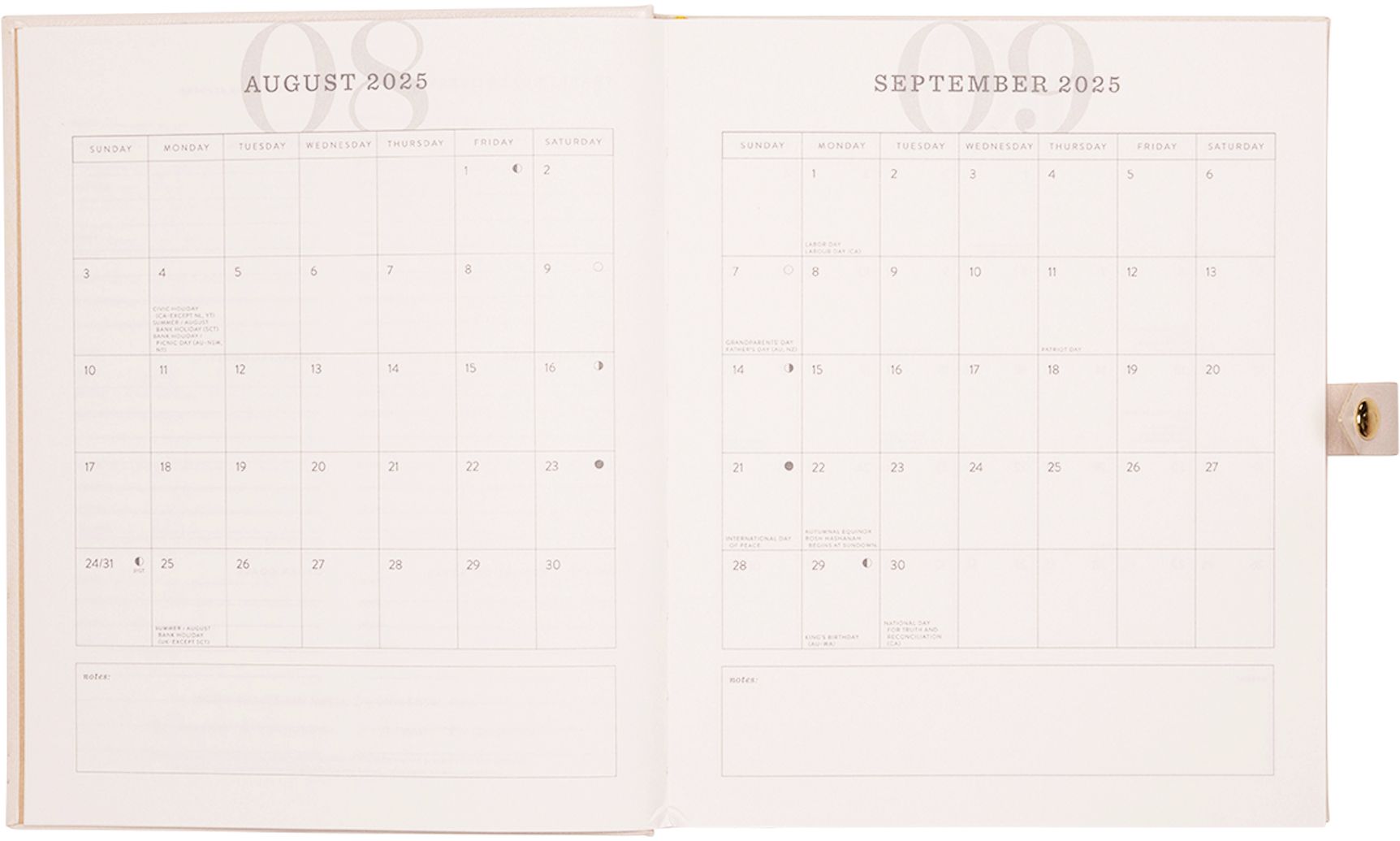 2025-2026 JT Bee Floral Weekly Desk Planner