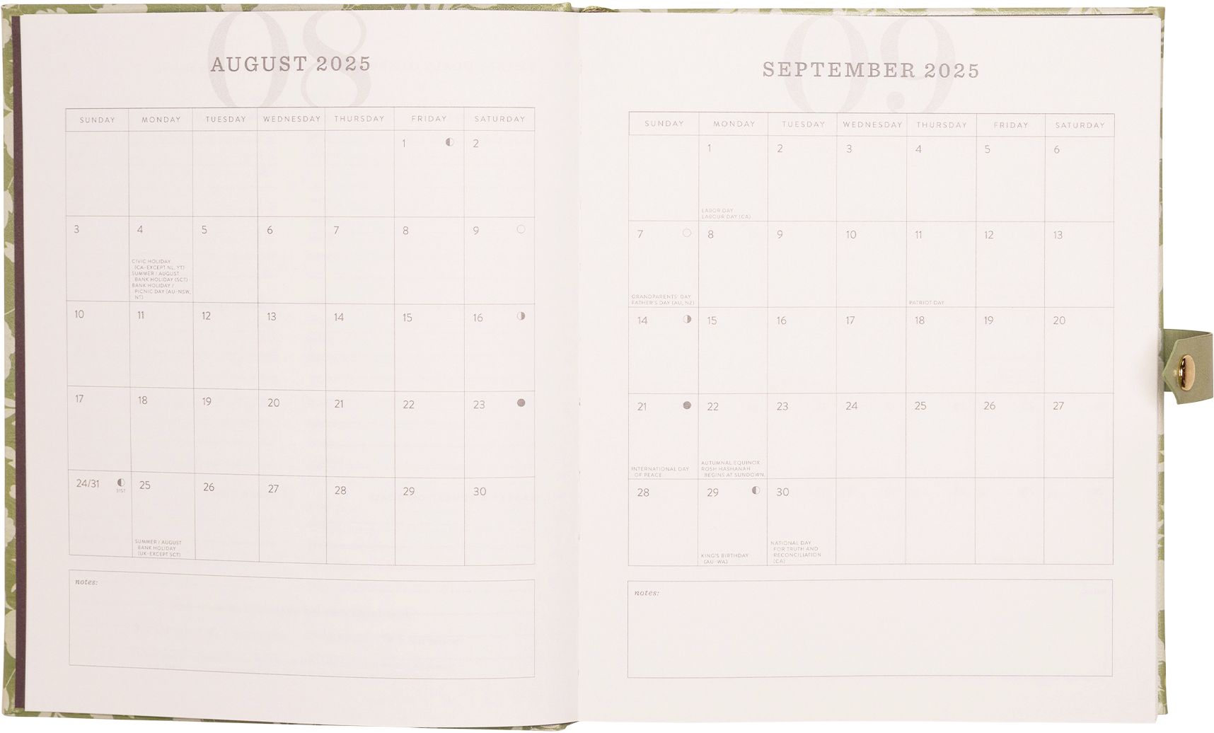 2025-2026 Daphne Weekly Desk Planner
