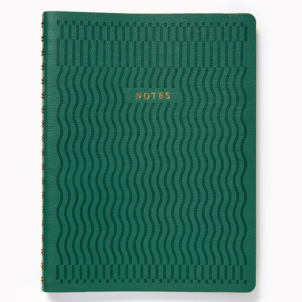 Paper Wasp Wavy Lines Faux Leather Semi Concealed Journal