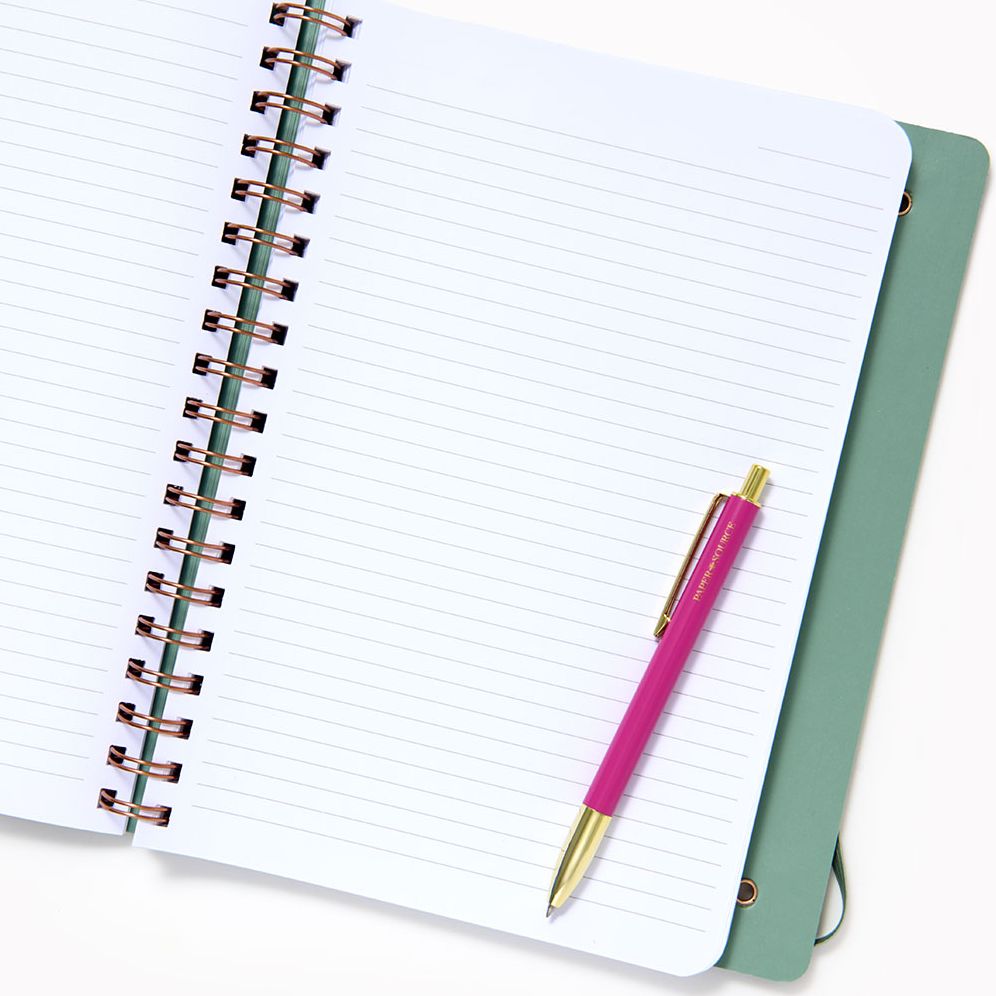 Paper Wasp Wavy Lines Faux Leather Semi Concealed Journal