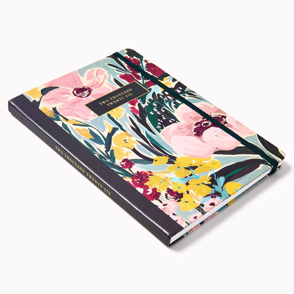 2026 Paper Source 12M Floral Monthly Desk Planner