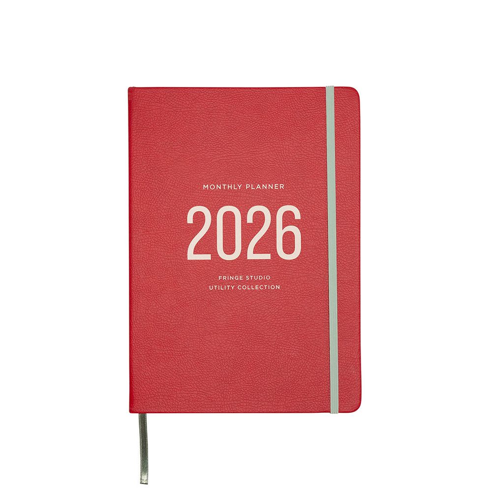 2026 Utility Red Monthly Desk Planner - Exclusive