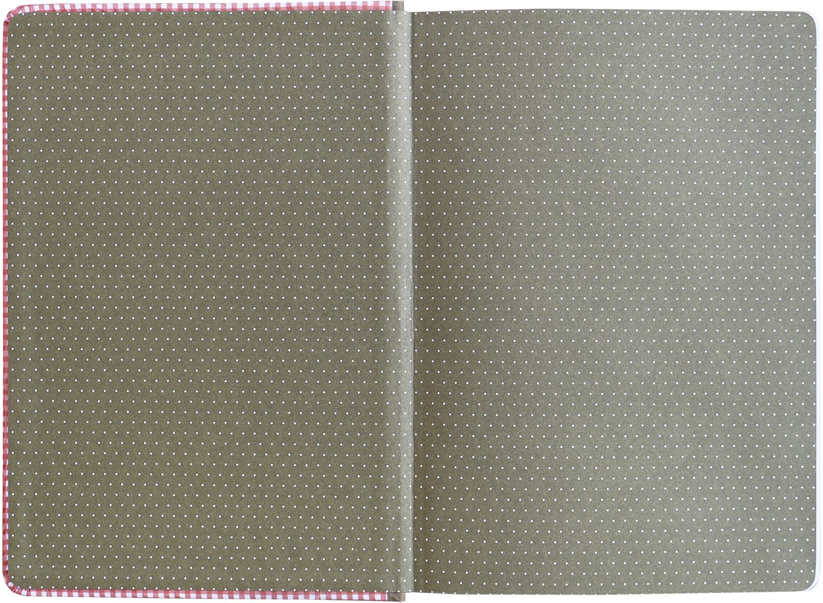 Picnic Berries Book Cloth Journal With Magnetic Bookmarks