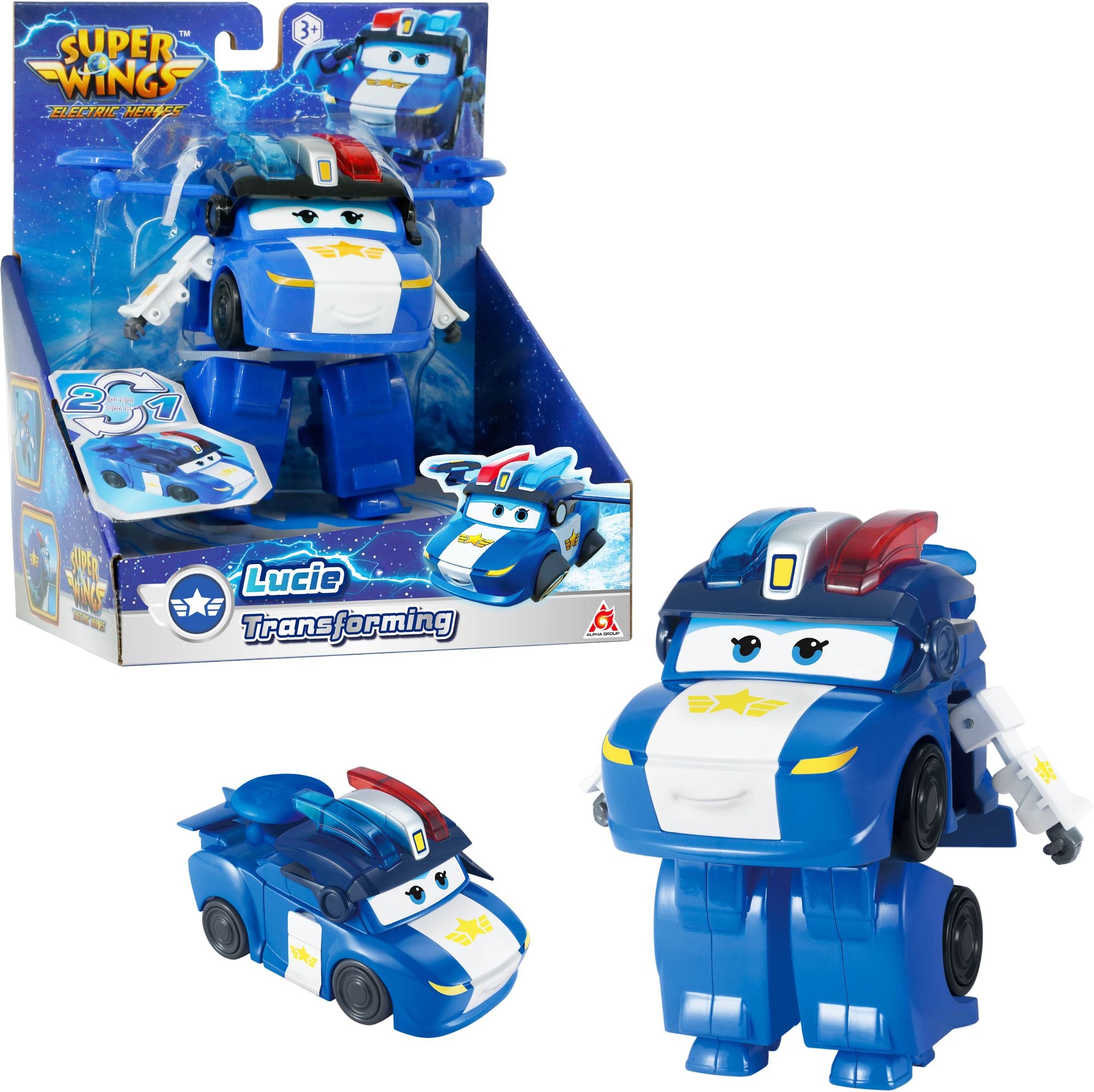 Super Wings 5" Transforming Characters Assortment (Jett, Traver, Golden Girl, Marty, Lucie, Tino)