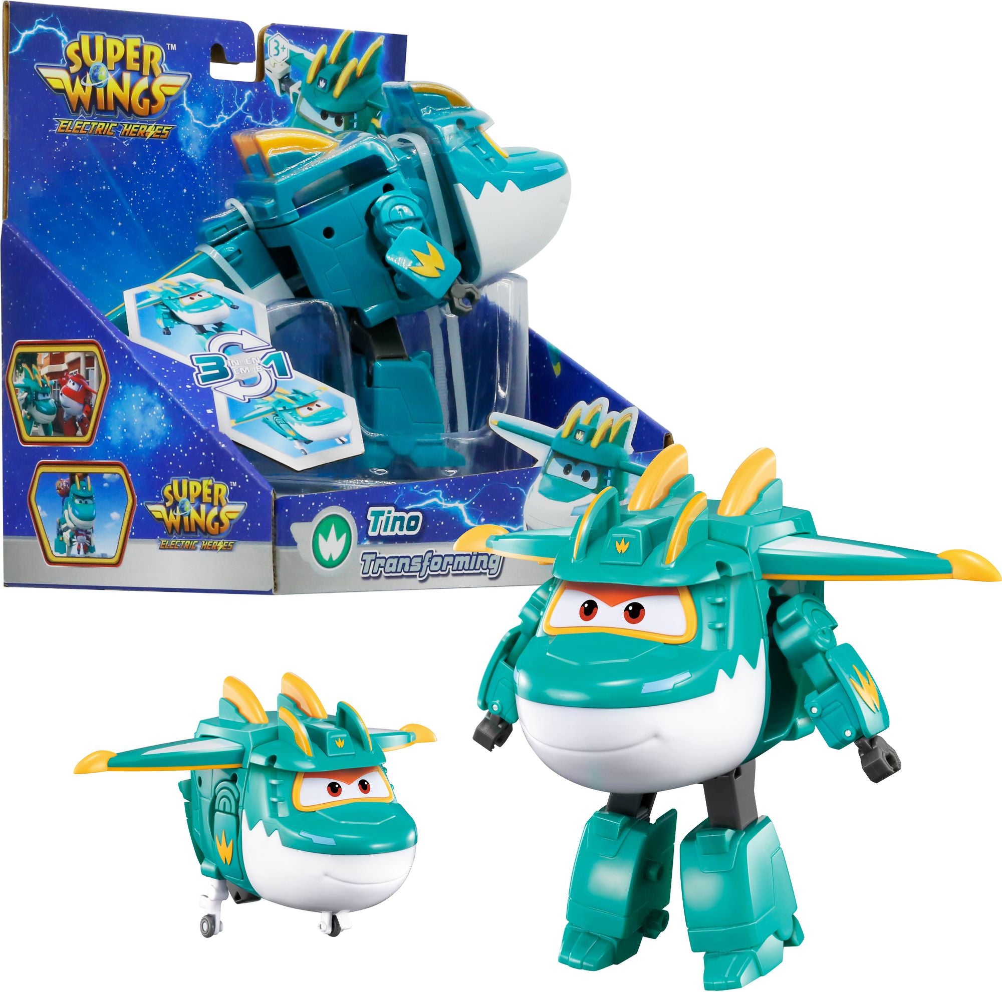 Super Wings 5" Transforming Characters Assortment (Jett, Traver, Golden Girl, Marty, Lucie, Tino)