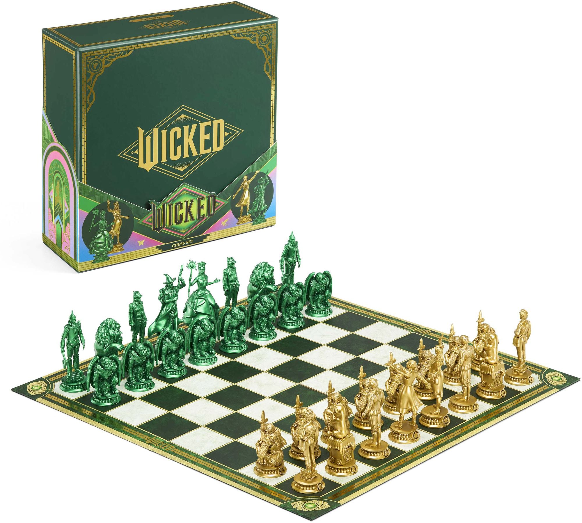 Wicked Chess Set - Shiz vs. Emerald City
