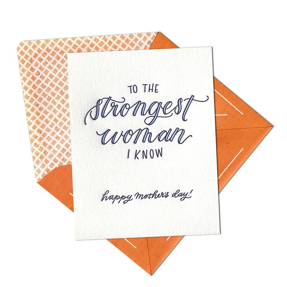 Strongest Woman I Know Mother's Day Card