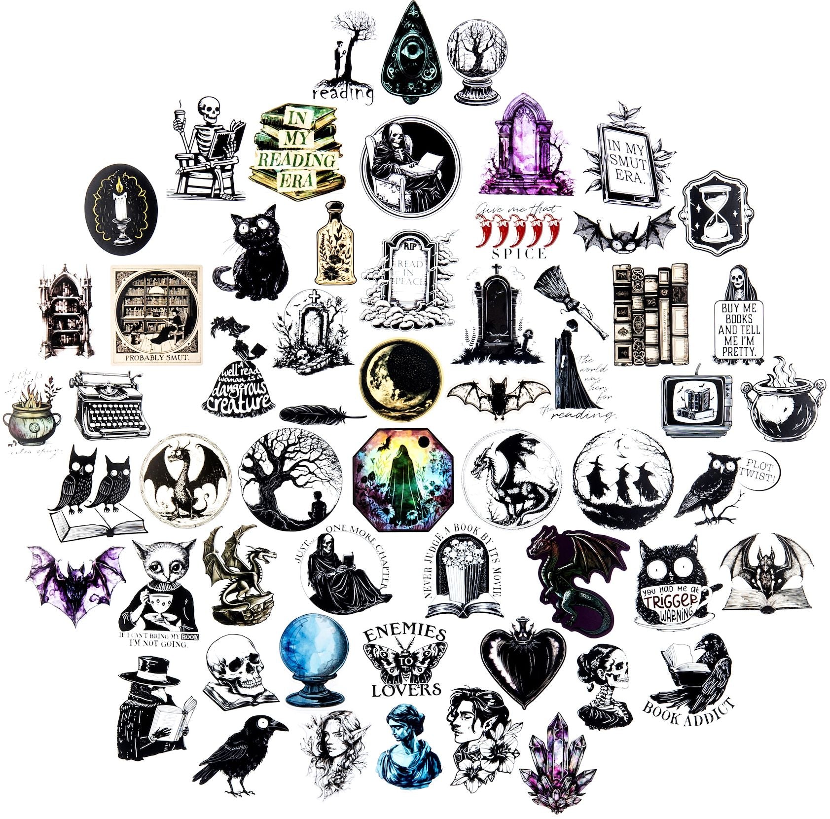 Waiting for the Night Bookish Decals