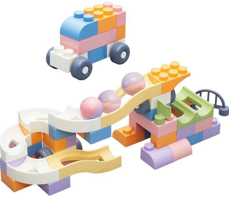 GraviBlocks - 2 in 1 Ball Run and Building Blocks