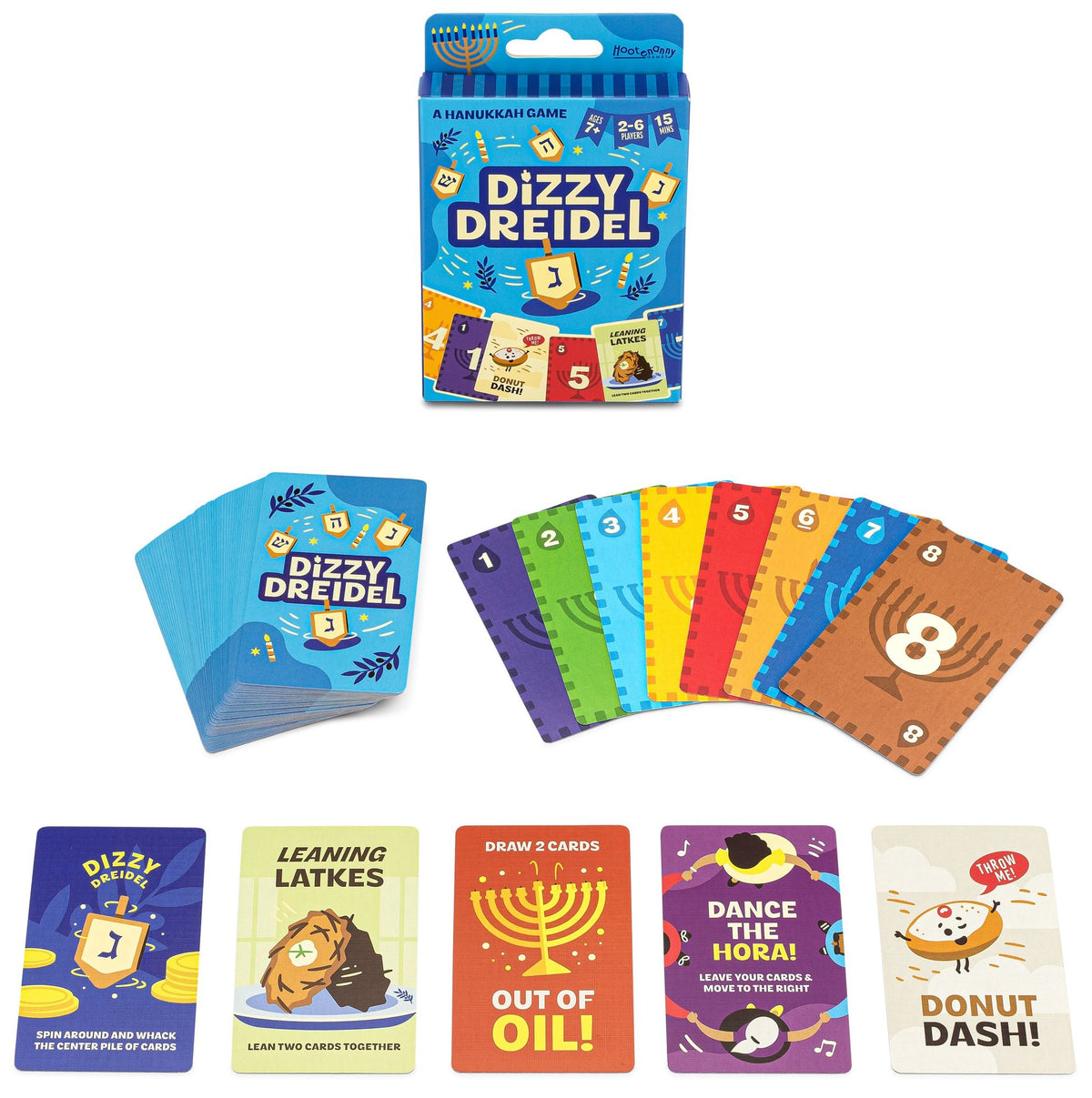 Dizzy Dreidel - A Hanukkah Card Game