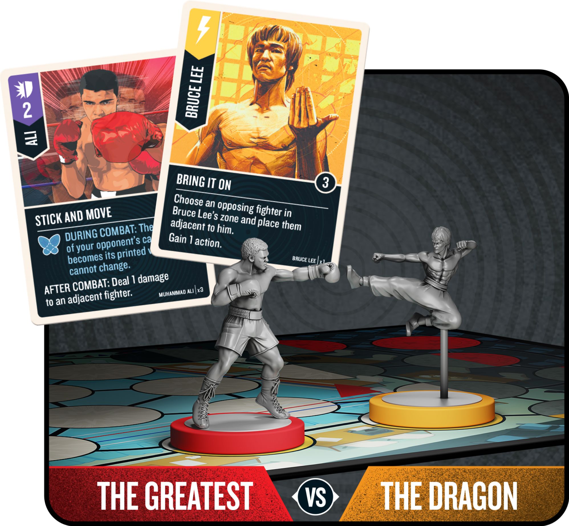 Unmatched Muhammad Ali vs. Bruce Lee by Restoration Games