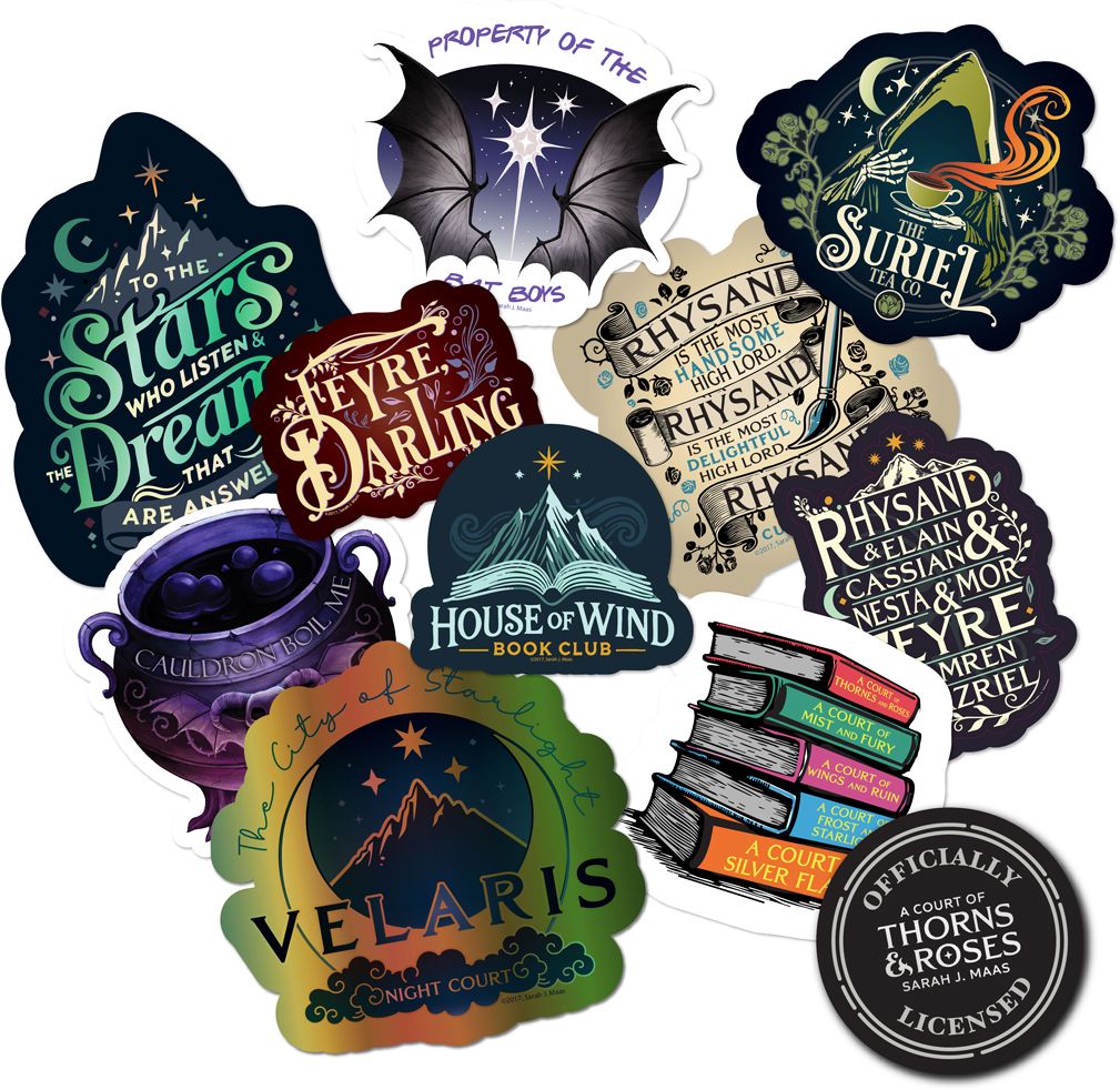 Court of Thorns and Roses Night Court Decal Pack ACOTAR