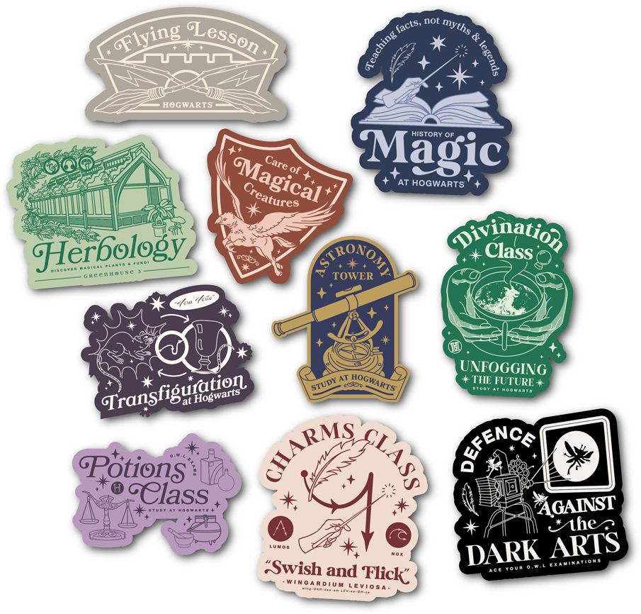 Harry Potter Classes Decal Pack (10)