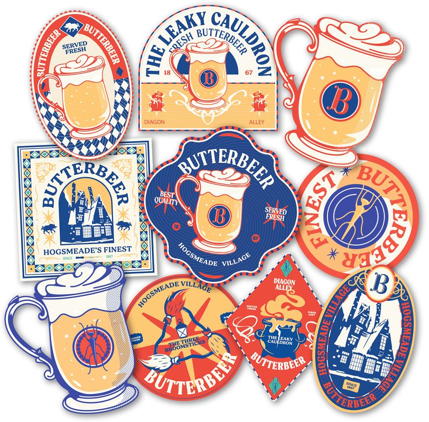 Harry Potter Fresh Butterbeer Decals (10)
