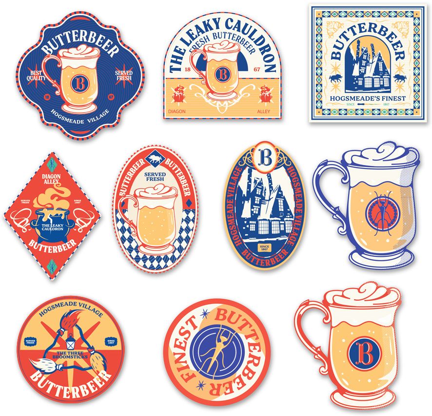 Harry Potter Fresh Butterbeer Decals (10)