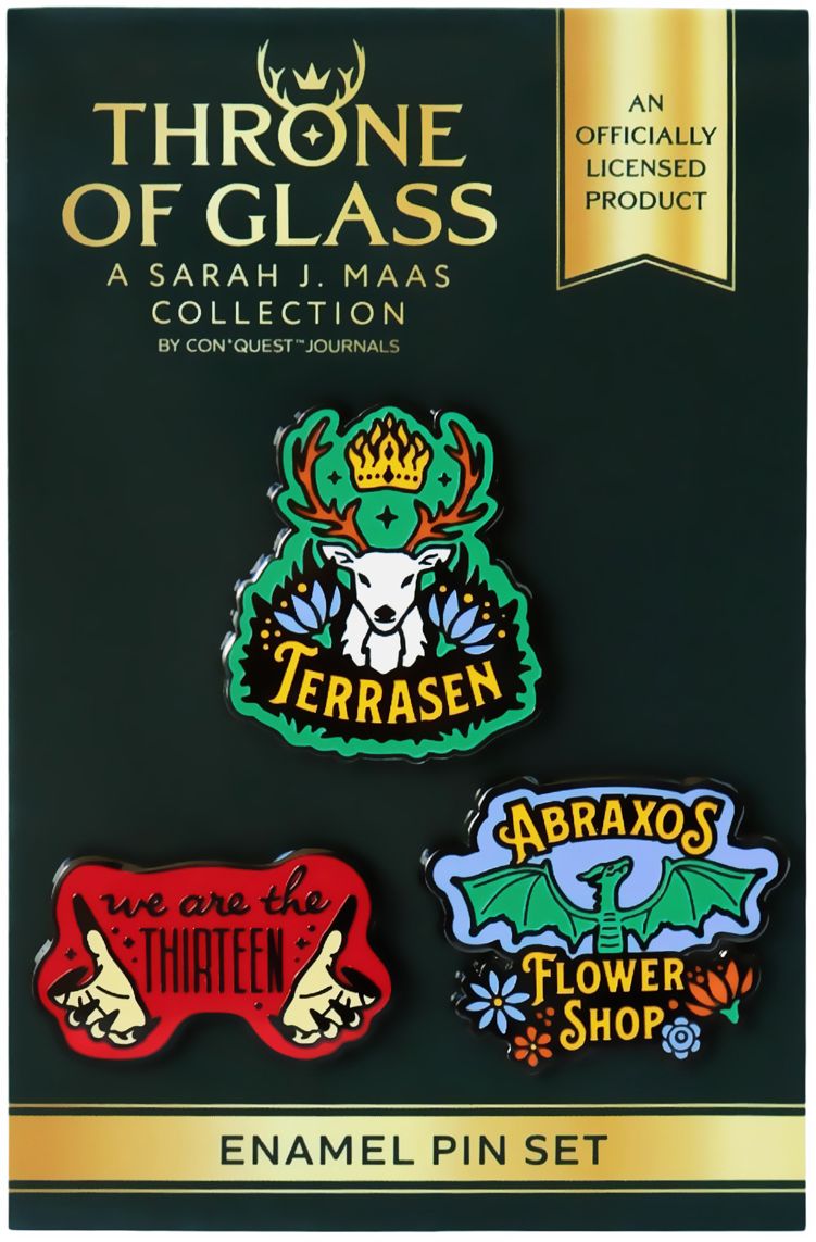 Throne of Glass Enamel Pin Set