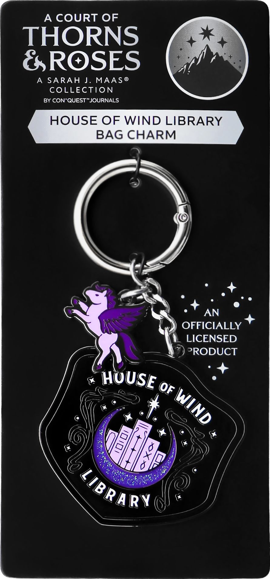 A Court of Thorns and Roses, House of Wind Library Bag Charm