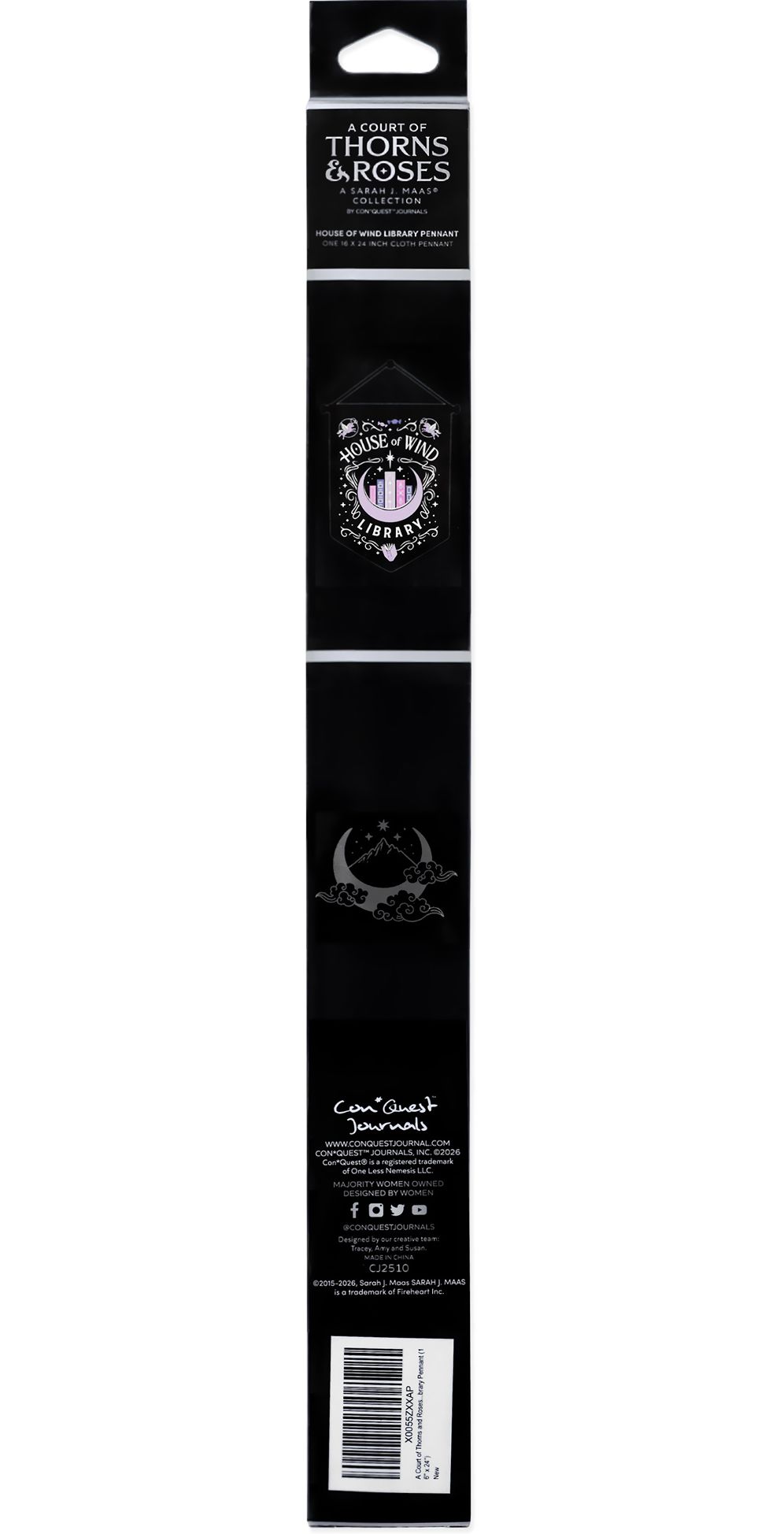 A Court of Thorns and Roses, House of Wind Library Pennant