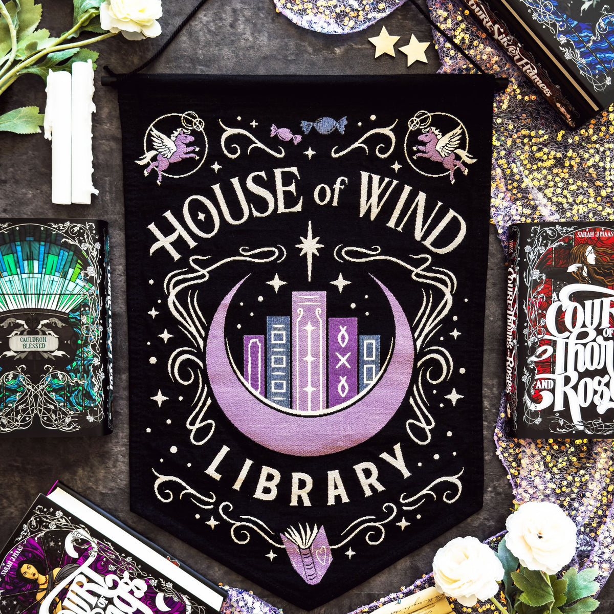 A Court of Thorns and Roses, House of Wind Library Pennant
