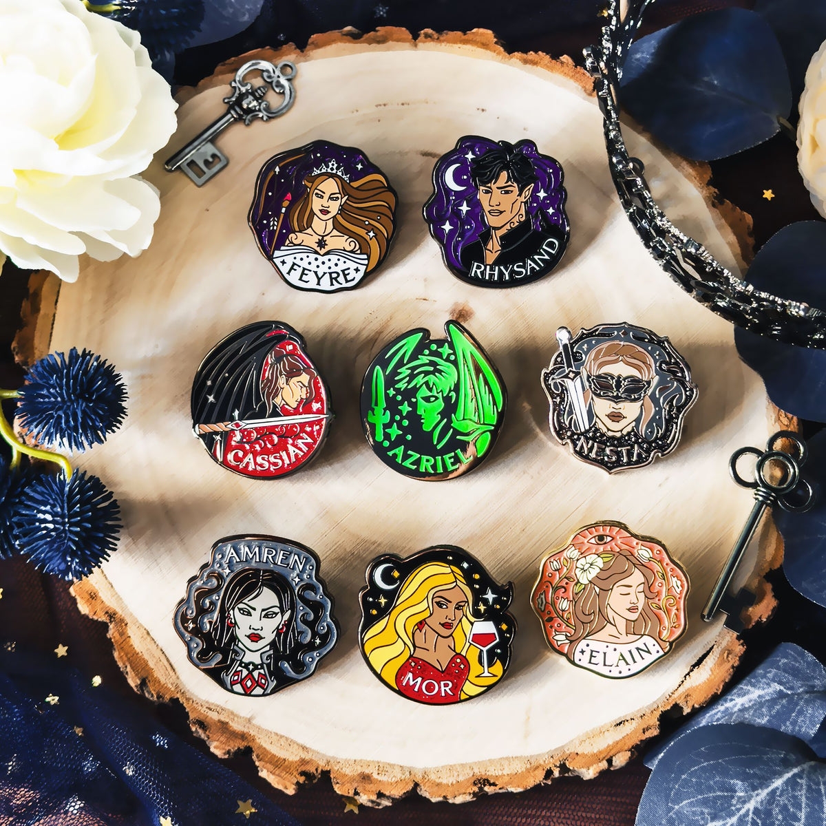 A Court of Thorns and Roses, Inner Circle Mystery Pins