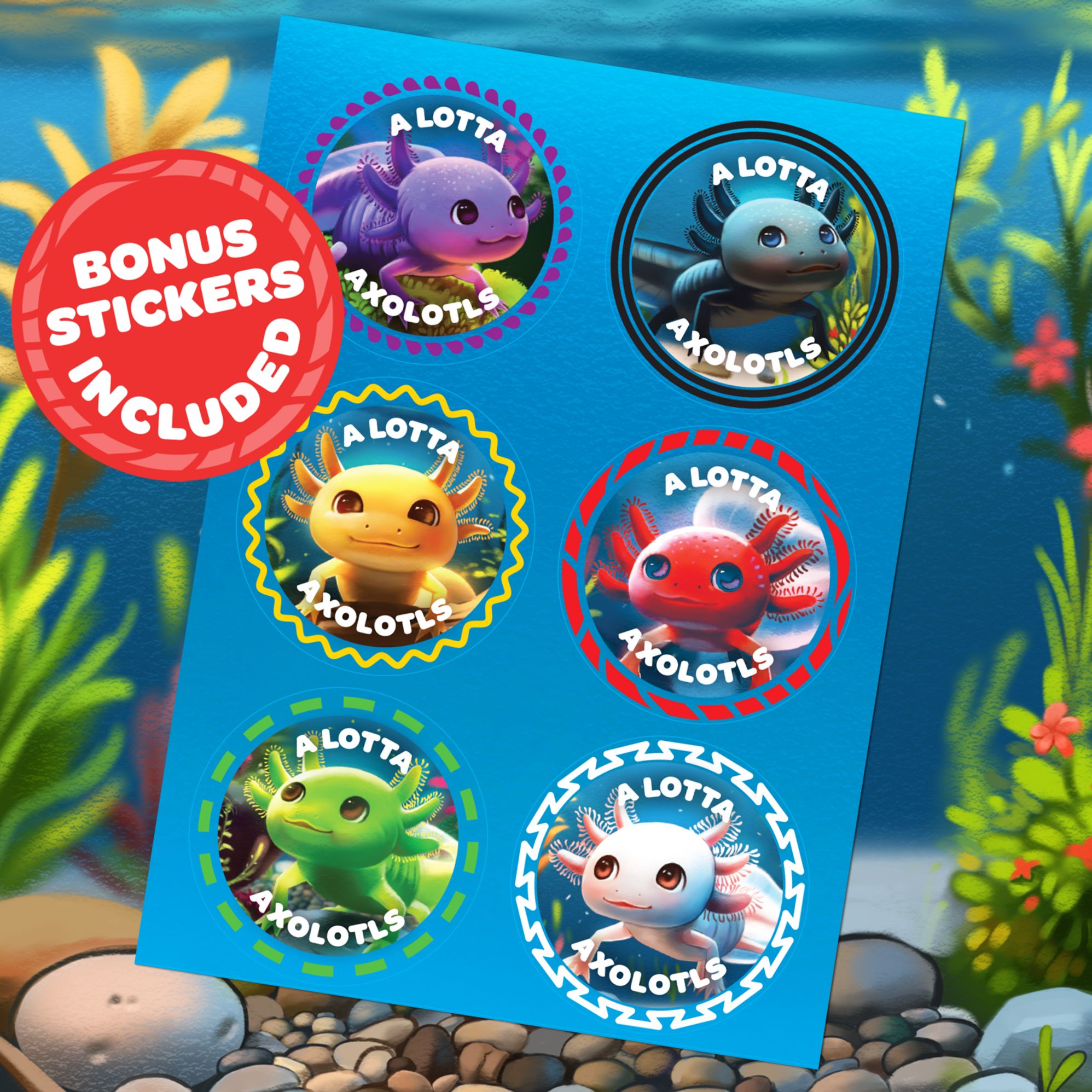 A Lotta Axolotls by Eric Olsen
