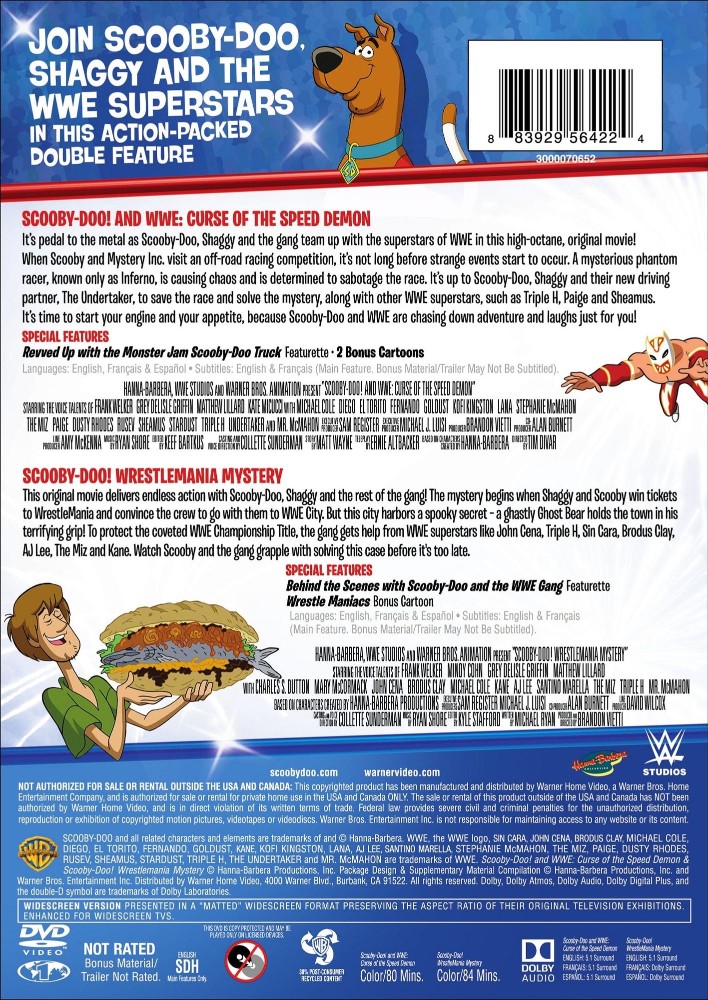 Scooby-Doo! and WWE: Curse of the Speed Demon/Scooby-Doo! Wrestlemania Mystery